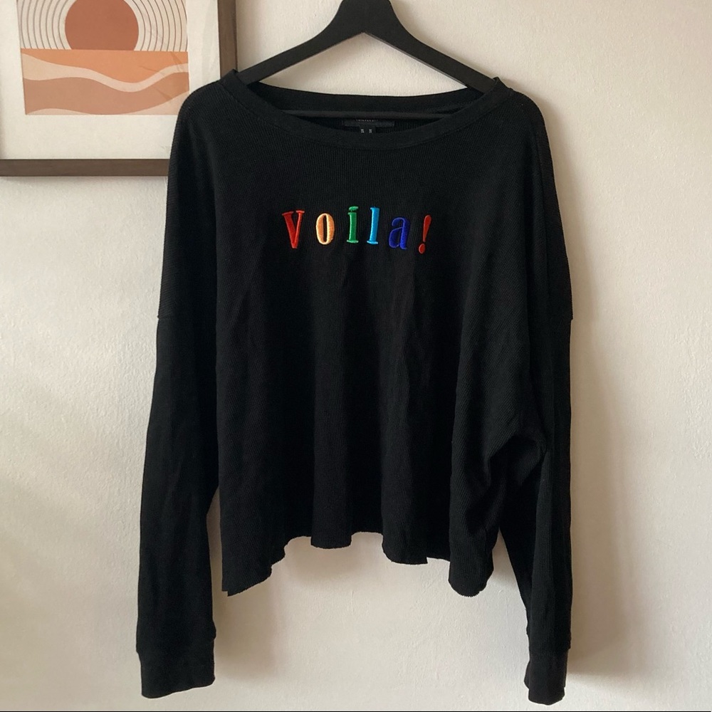 NEW Plus Size Rainbow ‘Voila!’ Sweater!